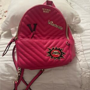 Victoria's Secret Fuchsia Quilted mini Backpack